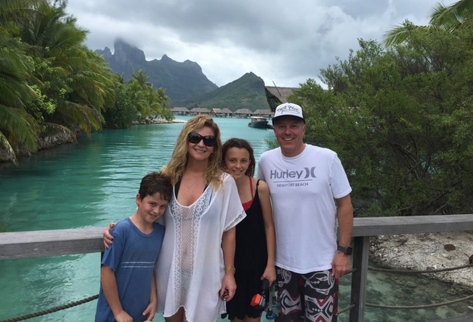 Tony Ditteaux family on vacationl