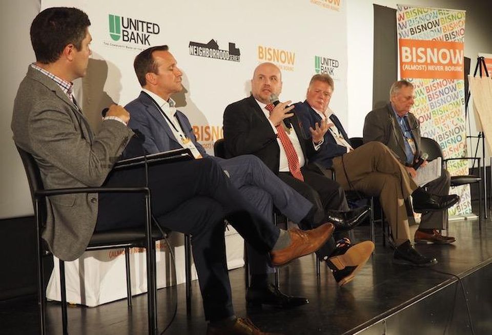 Walsh, Colucci's Andrew Painter, Comstock's Tim Steffan, Loudoun County Economic Development's Buddy Rizer, Trinity Group Construction's Flip Wallen and L.S. Mitchel Development Group's Hobie Mitchel