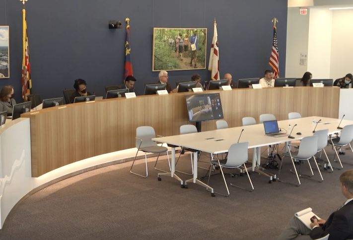 The Montgomery County Planning Board at its Oct. 6 meeting.
