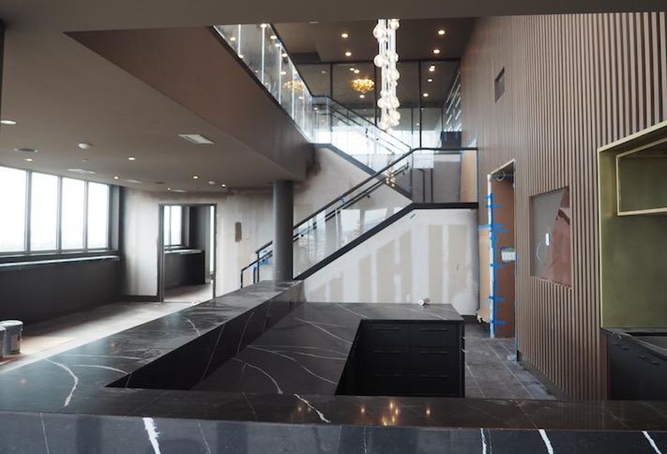 West Half's two-floor amenity space with views into Nationals Park