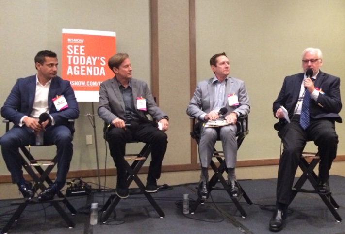 San Diego Construction and Development Panelists (l-r) are Adam Robinson, Darrel Fullbright, Charles Tourtellotte and Harry Jones
