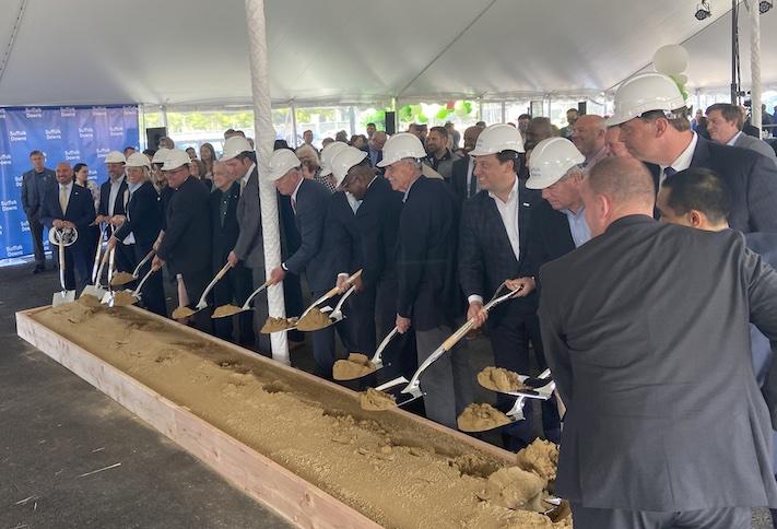 A ceremonial groundbreaking for the historic Suffolk Downs development took place on Tuesday. The development will bring 10K apartment units, 5.2M SF life science and commercial space and over 400K SF of retail space to East Boston and Revere.