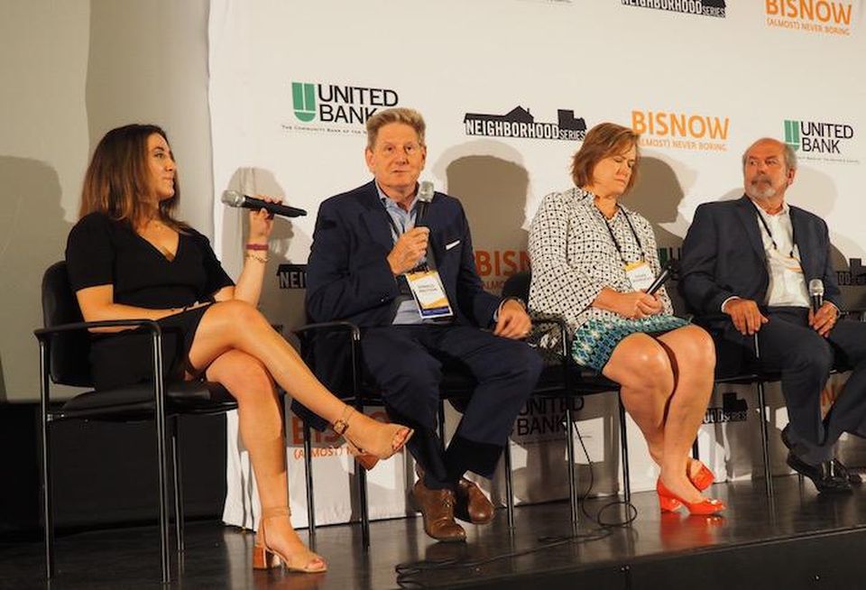 Bisnow's Liz Baker, Knutson Cos.' Donald Knutson, Rappaport's Susan Bourgeois and LandDesign's Peter Crowley
