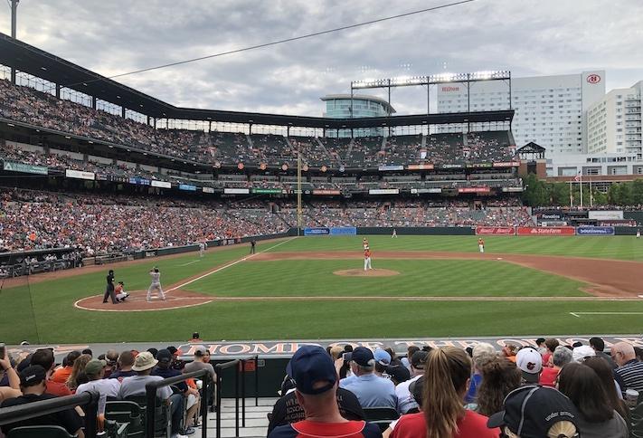 Oriole Park at Camden Yards, photographed in 2019. 