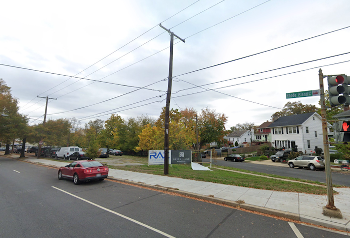 The property at 2911 Rhode Island Ave. NE where Lincoln Westmoreland Housing plans a new affordable housing project. 