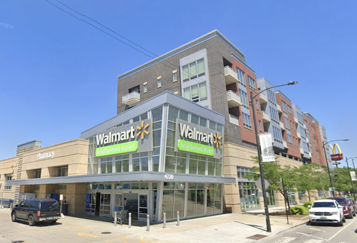 Walmart's Kenwood Neighborhood Market location in Chicago, one of four stores it is planning to close. 