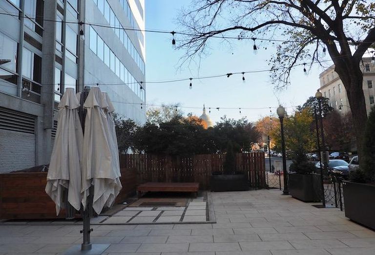 The outdoor patio at Yotel, sitting four blocks from the U.S. Capitol , will be used for its restaurant, Art & Soul. 