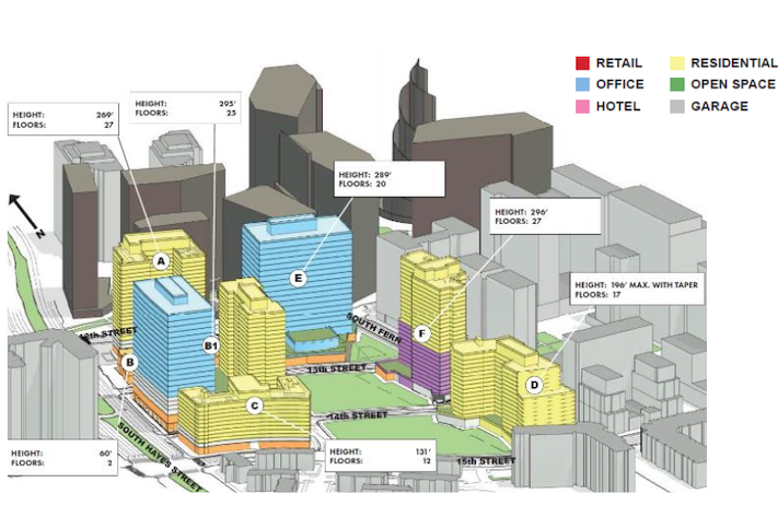 Kimco's long-term plan for the Pentagon Centre property includes taller buildings and more residential than previously envisioned. 