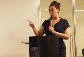 AAREP President Carisa Stanley at a January AAREP event. 