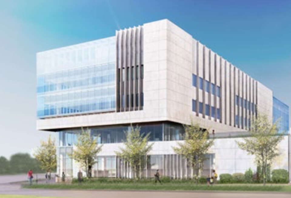 A rendering of the Inova HealthPlex planned at the Oakville Triangle development.