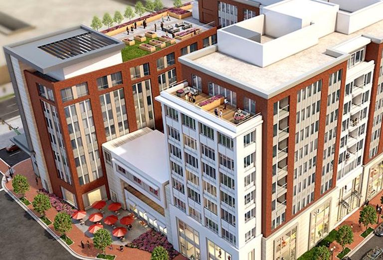 A rendering of Silverstone's new senior housing project in Alexandria.