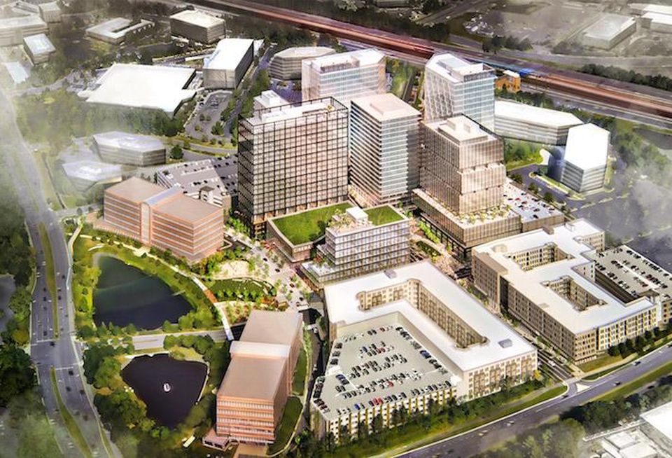 A rendering of Brookfield's Halley Rise development in Reston