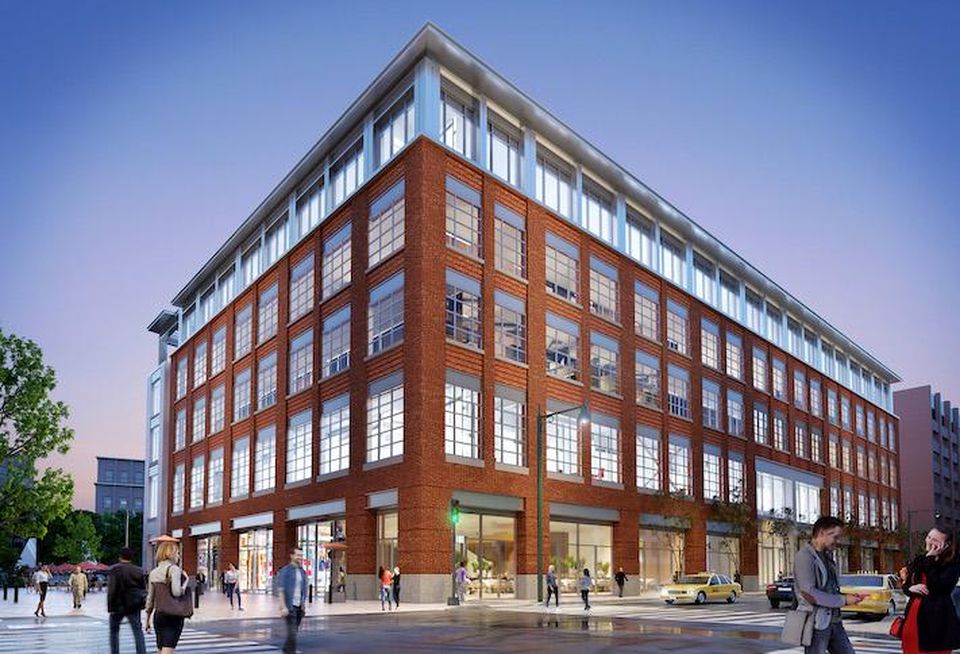 A rendering of the converted Sears building at 60 First St.