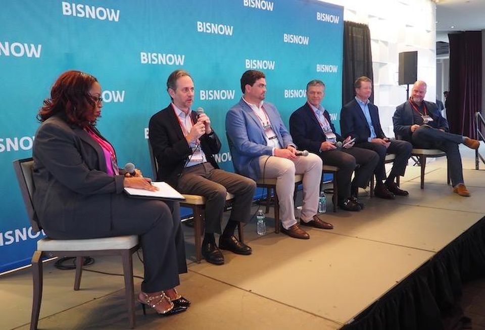 Prince George’s County Economic Development’s Nicole Hall, Peterson Cos.’ Paul Weinschenk, Colliers’ Patrick Slagle, MCB Real Estate's Drew Gorman, Rappaport's Henry Fonvielle and Macerich's FK Grunert.