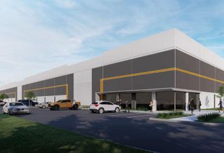 A rendering of the last-mile industrial project Normandy and Pinkard are planning at 716 Ritchie Road in Capitol Heights, Maryland