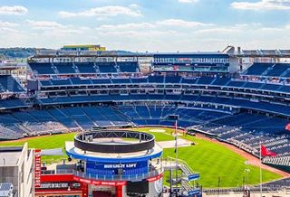 The view from the rooftop of The Kelvin into Nationals Park. 