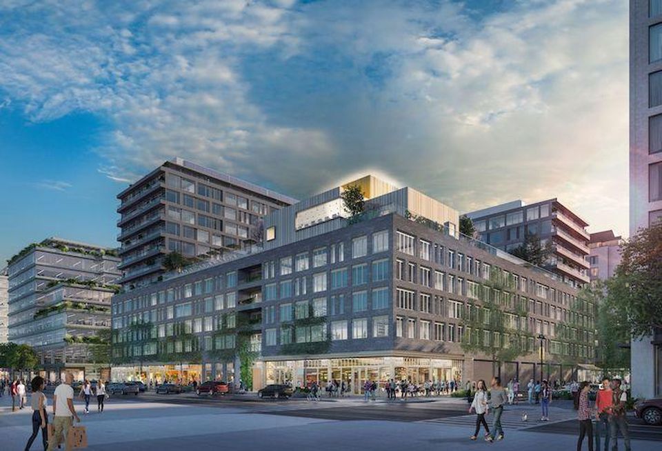 A rendering of the 467-unit multifamily building at The Yards that Urby will manage. 