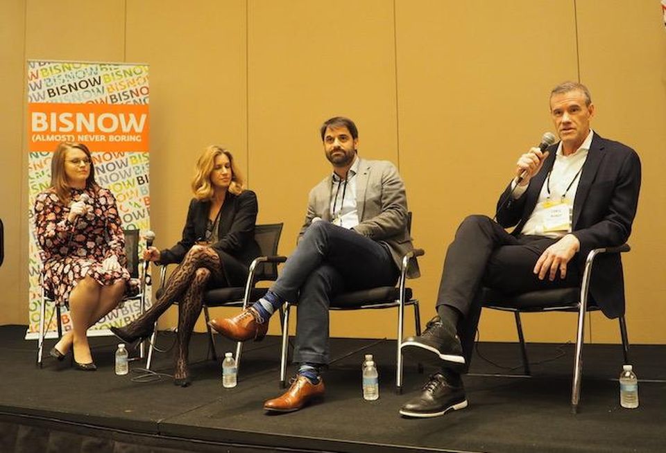 JR Kasman's Jennifer Kasman, Cresa's Lucia Hedke, Mixer's Omer Granit and Oxford's Chris Mundy