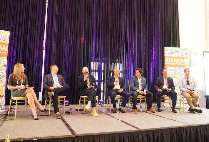 Greenberg Traurig's Emily Naughton, Legacy Investing's Daniel English, Datagryd Data Centers' Tom Brown, JLL's Allen Tucker, Newby Ventures' Hunter Newby, Evocative Data Centers' Derek Garnier and Sabey Data Centers' Robert Rockwood Greenberg Traurig's Emily Naughton, Legacy Investing's Daniel English, Datagryd Data Centers' Tom Brown, JLL's Allen Tucker, Newby Ventures' Hunter Newby, Evocative Data Centers' Derek Garnier and Sabey Data Centers' Robert Rockwood