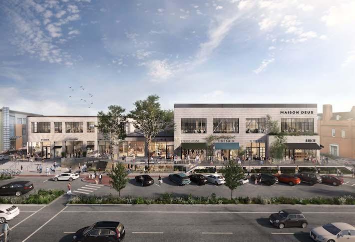 Rendering of The Street Chestnut Hill renovation. 