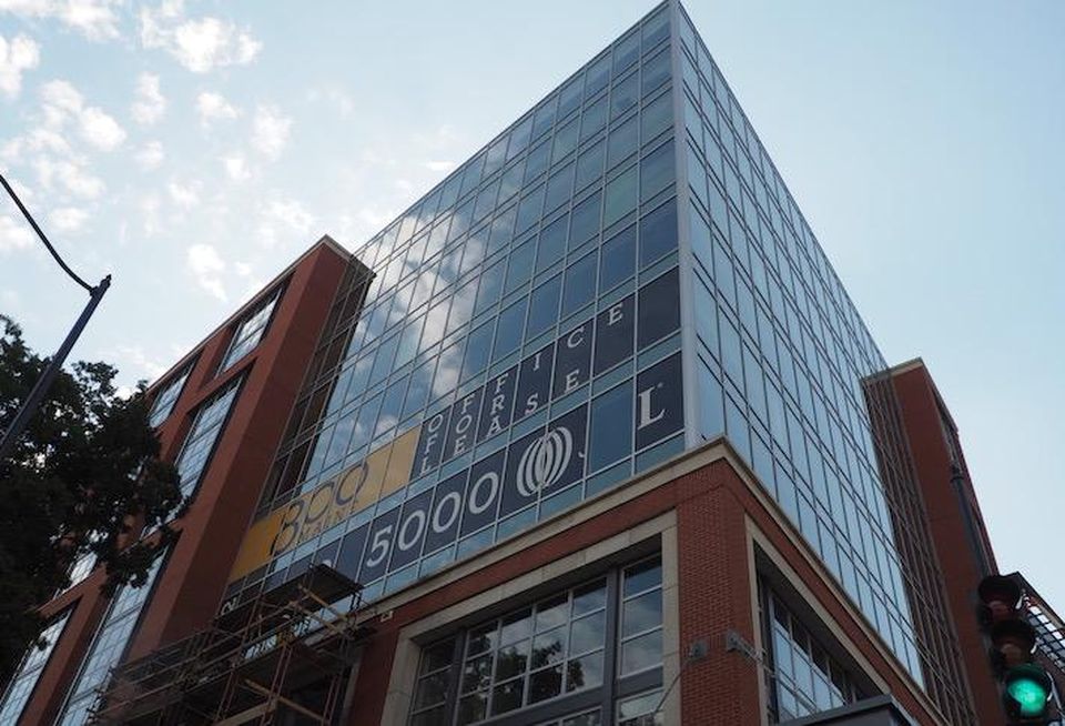 The Wharf's 800 Maine office building, photographed in October 2017.