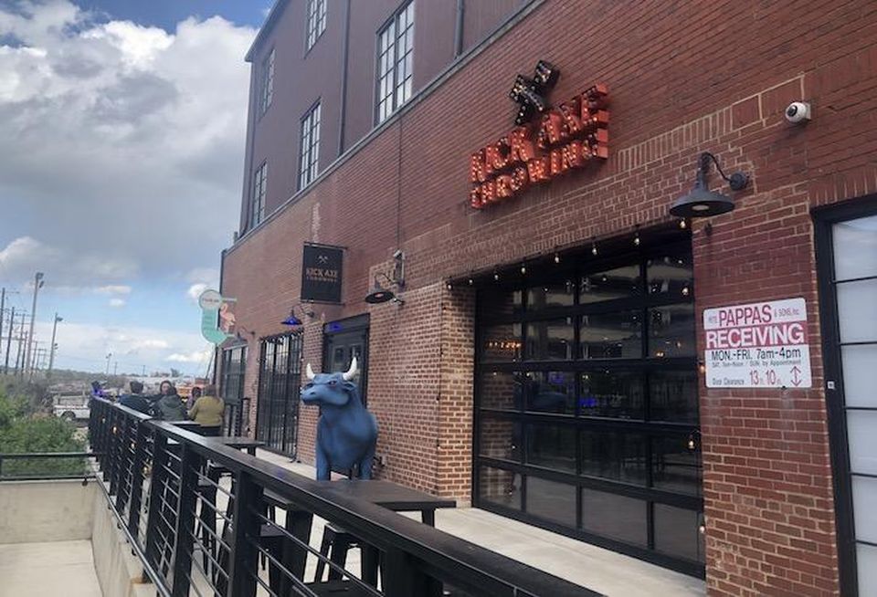 Kick Axe Throwing opened last year at 1401 Okie St. NE in Ivy City.