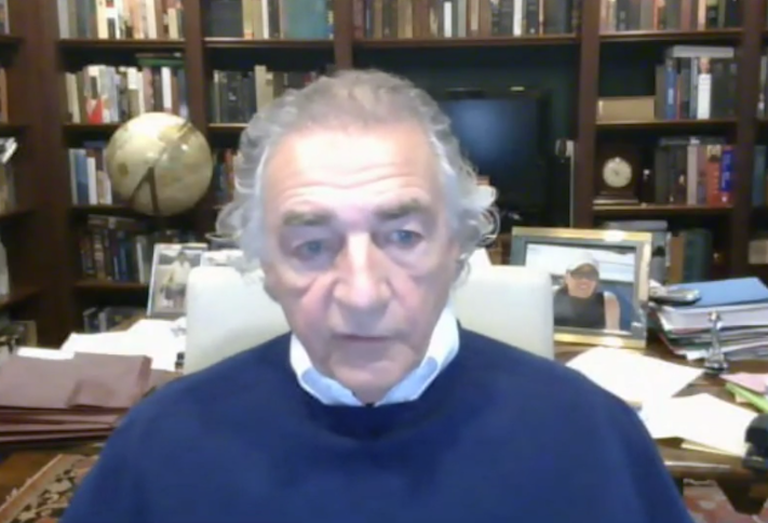 Bozzuto Chairman Tom Bozzuto speaking on Bisnow's Town Hall webinar. 