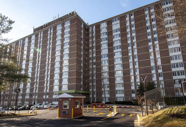 The Ashton Heights apartment building at 3901 Suitland Road
