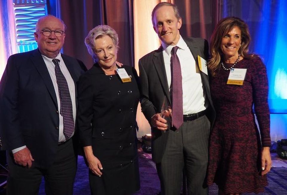 Boston Properties' Ray Ritchey, Rand Construction's Linda Rabbitt, Brookfield Properties' Greg Meyer and Cushman & Wakefield's Robert Liss.