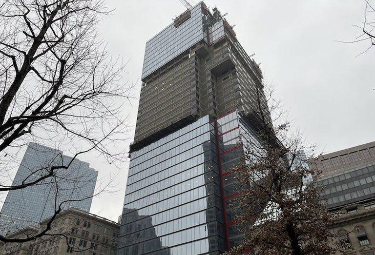 The One Post Office Square building, undergoing a major renovation, landed Eaton Vance last quarter. 