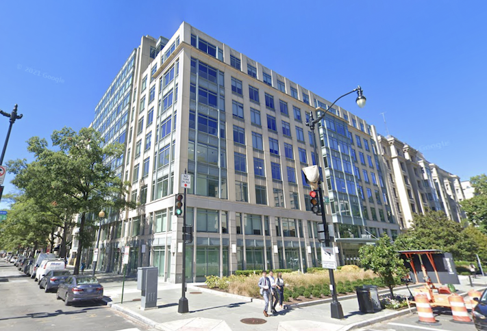 The office building at 1601 K St. NW.