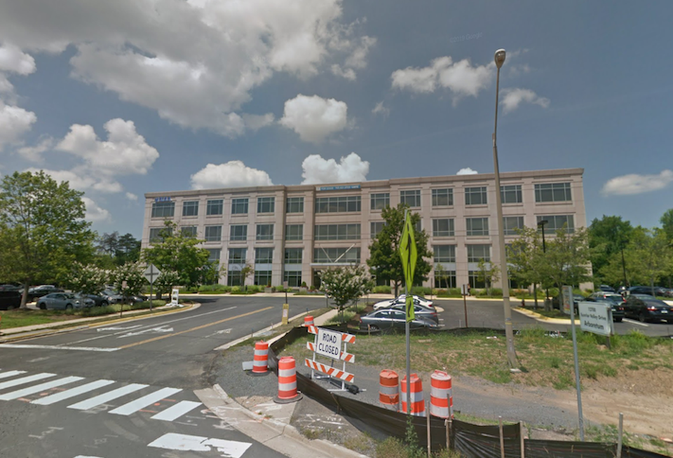 The office building at 12700 Sunrise Valley Drive in Reston.