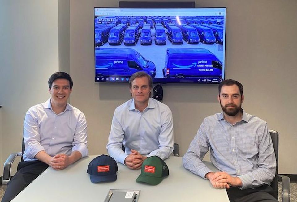 Boundary Cos.' Alex Caffrey, John Wilkinson and Ryan Fowler in the firm's Bethesda office. 
