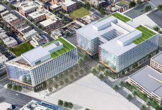 A rendering of the new Securities and Exchange Commission headquarters that Douglas plans to build at 60 New York Ave. NE. 
