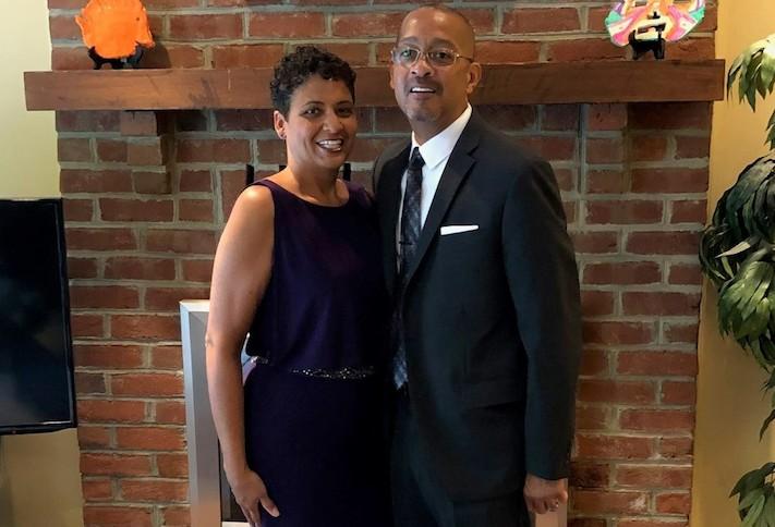 Apprise Chief Operating Officer Nicole Urquhart-Bradley with her husband, Wayne Bradley Sr.