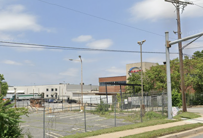 The industrial property that WMATA leased at 6304 Sheriff Road in Landover, Maryland. 
