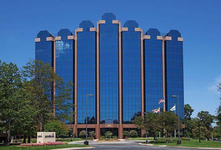 The One Washington Center office building in Gaithersburg, Maryland, one of the first six buildings where KBS is rolling out the Maptician platform. 