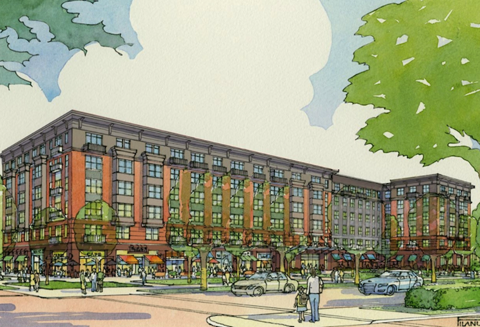 A rendering of the Commons at Addison Road Metro development.