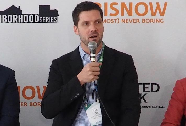 Fairfax County Economic Development Authority's Alex Iams at a 2019 Bisnow event