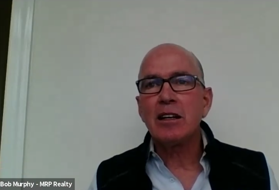 MRP Realty's Bob Murphy on Bisnow's Town Hall webinar.
