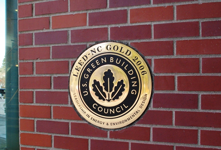 LEED Gold plaque