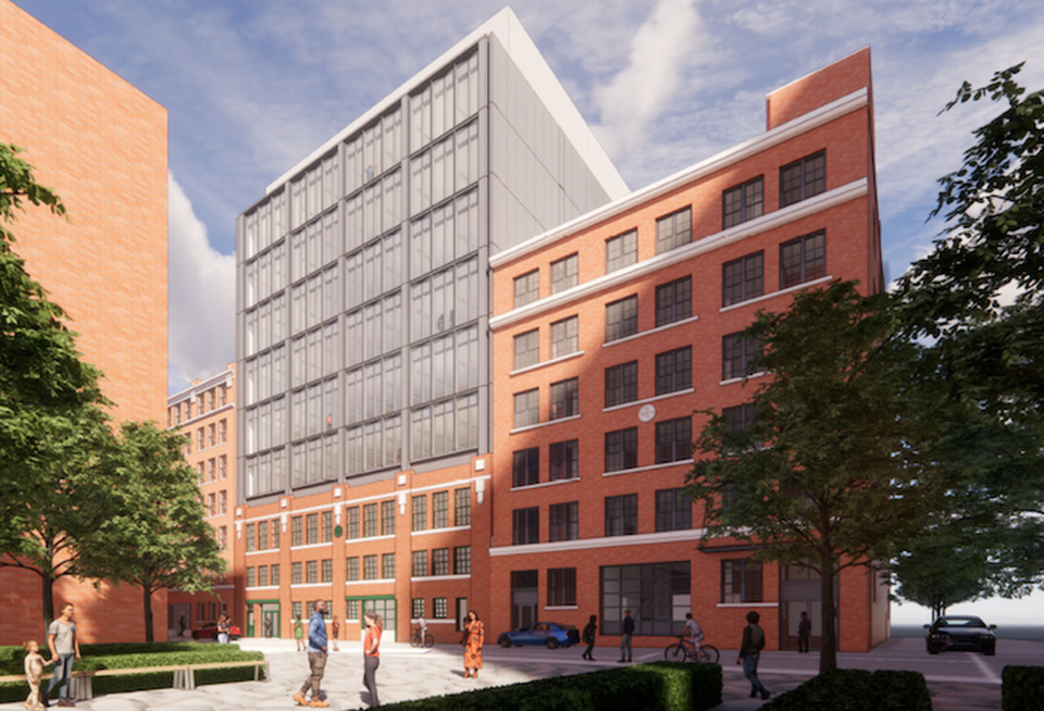 A rendering of the redevelopment at 7 Channel Center St. in South Boston.