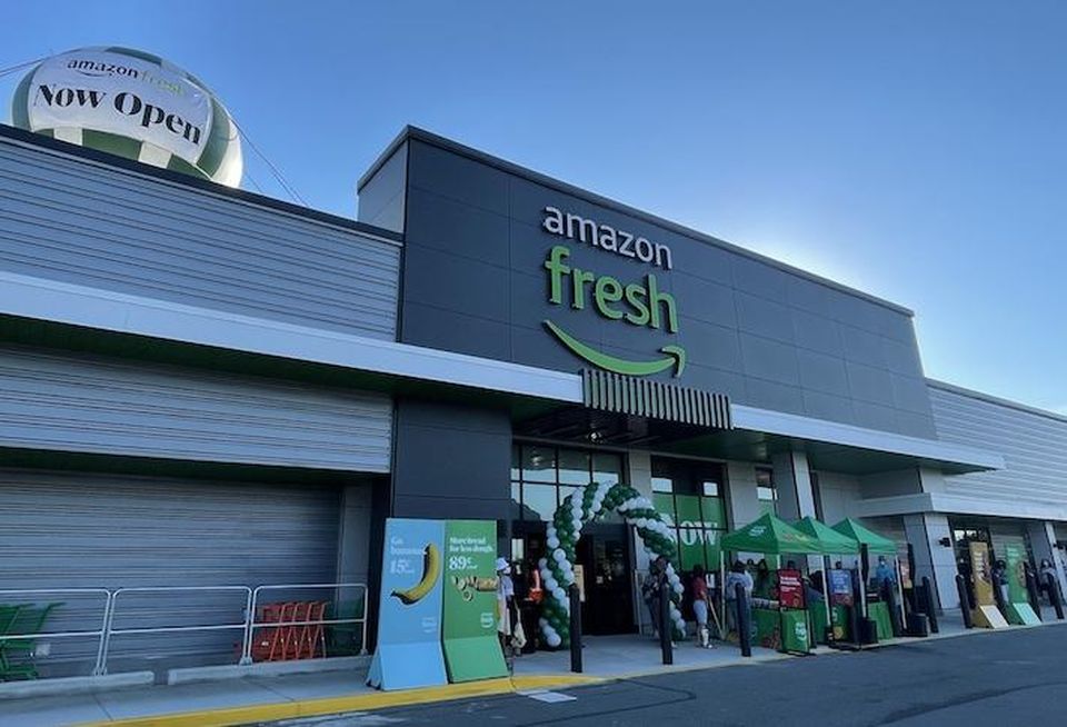 The Amazon Fresh grocery store in Franconia, Virginia.
