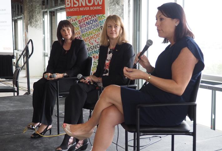 Virginia Economic Development Partnership's Lori Melancon, Virginia Tech's Brandy Salmon and Alexandria Economic Development Partnership's Stephanie Landrum