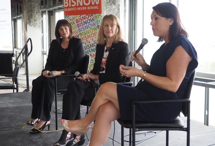 Virginia Economic Development Partnership's Lori Melancon, Virginia Tech's Brandy Salmon and Alexandria Economic Development Partnership's Stephanie Landrum