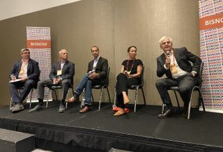 Syska Hennessy Group's Richard Nowak, Hines' David Perry, WS Development's Yanni Tsipis, Stantec's Colleen Arria and MP Boston's Joseph Larkin.