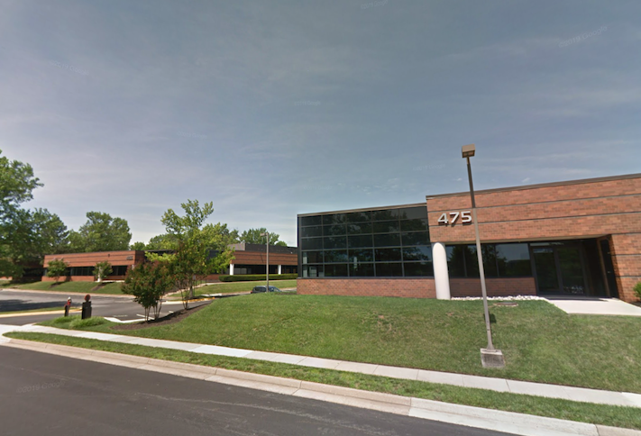 The office buildings at 455 and 475 Springpark Place, part of the Spring Park office park