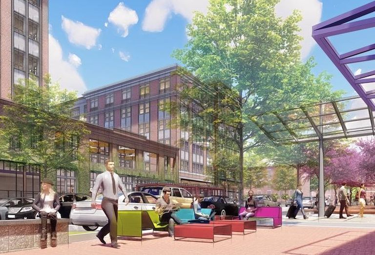 A rendering of Hoffman & Associates' Seaboard Station development in Raleigh