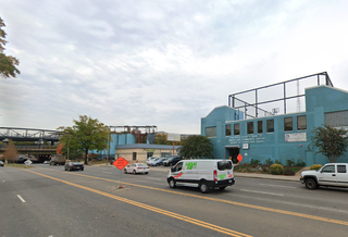 The properties along the south side of Rhode Island Avenue, directly to the west of the Metro station, that are the subject of the rezoning application. 