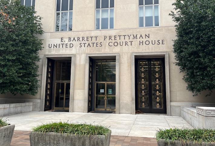 The courthouse building in D.C.'s Judiciary Square that is home to the U.S. Court of Appeals for the D.C. Circuit. 